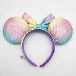 Disney Minnie Rainbow Sequin Headband